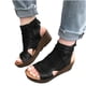 thumbnail image 3 of Moda mujer sólido verano señoras cómodas sandalias talón pendiente Casual playa zapatos Wmkox8yii  sa997, 3 of 6