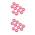 thumbnail image 1 of Soidarity 10x Barber Hairdressing Shears Scissors Finger Ring  Inserts Grips 2piezas Rosa roja 10 piezas, 1 of 1