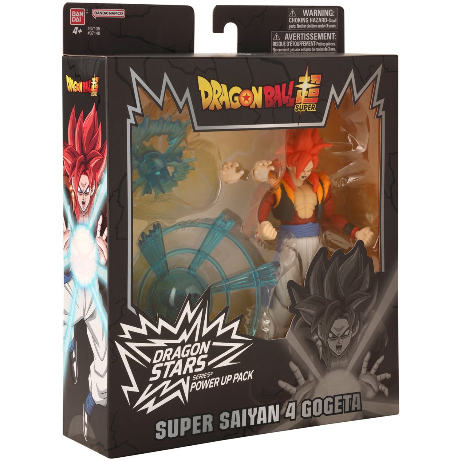 Dragon Stars Series - Dragon Ball Super - Super Saiyan 4 Gogeta, Power Up Pack 6.5" Action Figure Set