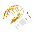 thumbnail image 1 of AMLESO 5x Wall Mounted Hat Holder Pounch Multi Functional Display with Accessories Yellow, 1 of 8