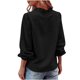 thumbnail image 5 of Tamaño Más Túnica de Manga Larga Tops para las Mujeres, V-Cuello Suelto Ajuste Camisa Casual, 5 of 9