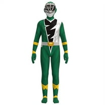 Power Rangers Cosplay Jumpsuit Fancy Dress Costume Halloween Party Playsuit Halloween Cosplay Bodysuit for Boys, Halloween Gifts for Super Hero Fans Green