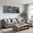 thumbnail image 3 of Large Colorful Tree of Life Canvas Wall Art, Abstract Tree Decor Painting Canvas Print for Living Room, Bedroom, Office Decorations, Gifts for Men, 3 of 7