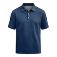 thumbnail image 5 of Men's Polo Shirt Button Placket Lightweight Polo Business Slim Fit Short Sleeve Shirts for Office Work, 5 of 6