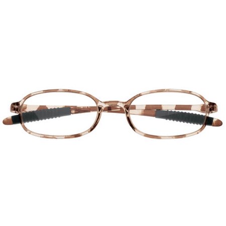 Readers with Flexible Bows & Ear Grippers-2.50X-Tortoise