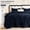 Navy Blue, variant on Queen Size Fleece Comforter Set, Oeko-TEX Certified, 300GSM Flannel Bedding with Faux Fur, Winter Warm & Soft, Includes 2 Pillowcases, Sage Green