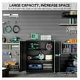 thumbnail image 4 of Beran7 36 inch Metal Storage Cabinet with Doors and Shelves,Small Black Locking Garage Cabinet,Lockable Short Steel Cabinets for Home,Office,Shop,Garage, 4 of 6