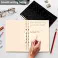 thumbnail image 5 of Haosy Black Simple Geometric Lines Notebooks 1-subject Journal 60 Sheets A5 College Ruled Paper Detachable Ring 8.3"x5.7", 5 of 8