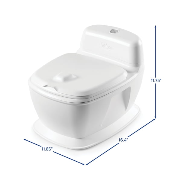 Chicco Toddler Training Toilet with Removable Bowl, Lights & Flushing Sounds - White