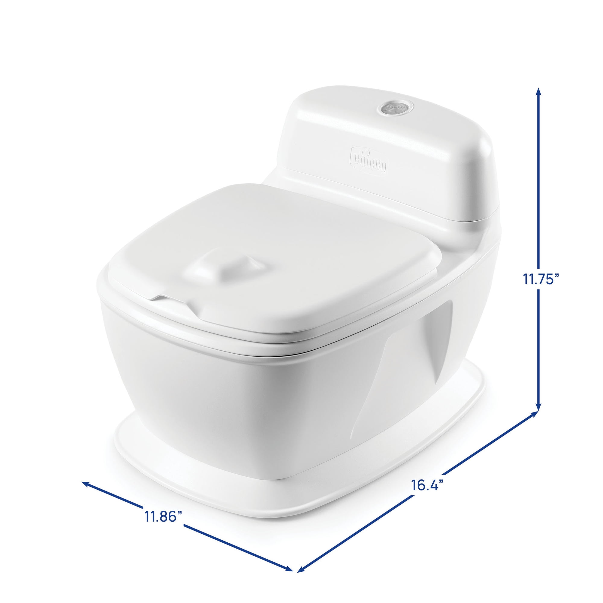 Chicco Toddler Training Toilet with Removable Bowl, Lights & Flushing Sounds - White