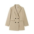 thumbnail image 3 of Casual Blazers for Women 2025 Long Sleeve Lightweight Notch Lapel Collar Open Front Business Casual Work Office Jacket, 3 of 5