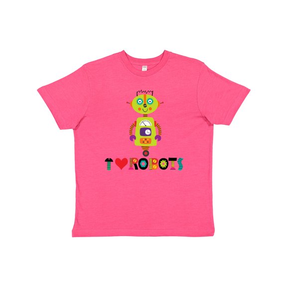 Inktastic Robotics Team I Love Robots Youth T-Shirt