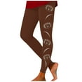 thumbnail image 6 of Shadoumai Women's Football Print Elastic Fitted Tights For Outerwear Leggings Comfortable Stretch High Waist Workout Yoga Pants, 6 of 6