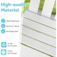 thumbnail image 6 of Kids Adirondack Chair 2-Seat - Children's Outdoor Chair with High Backrest, Arm Rest, 300 Lbs Capacity, Wood Double Loveseat, Porch Chair for Yard, Poolside (1,White, 6 of 16