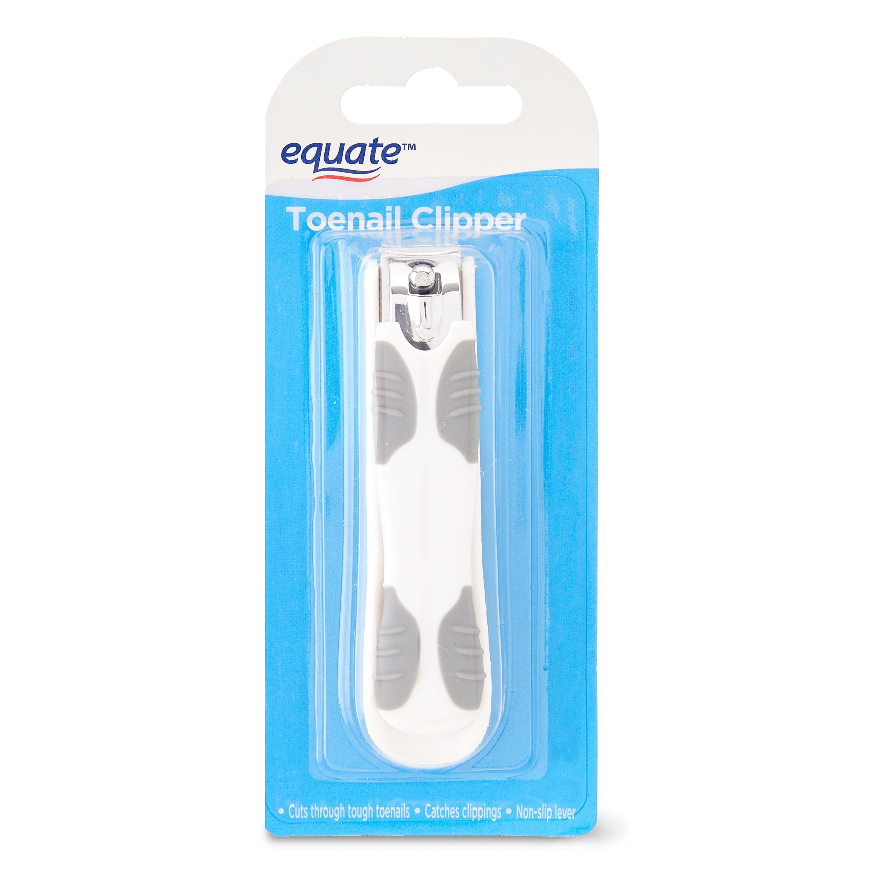 (3 pack) Equate Adult Toenail Clipper for Nail Health & Ingrown Toenail Prevention