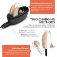 thumbnail image 3 of Elderly Loudspeaker Headphones Hearing Device with Magnetic Charging Portable Wireless Sound Amplifier,Blue & White, 3 of 5
