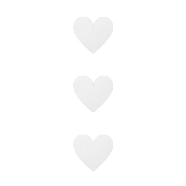 Yuarrent Llavero acrílico DIY preperforado reutilizable diseño de arte transparente pintura compras llavero * corazón 7x6,5 cm 3mm Type1 NO1 Yuarrent CBP218031