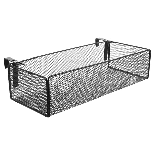 Macetero de malla metálica para balcón, ideal para jardín o patio.