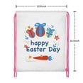 thumbnail image 5 of Easter Drawstring Backpack for Egg Hunt, 13.5" X 16.5" Waterproof Treat Bag, [Easter Theme] Print, 5 of 5