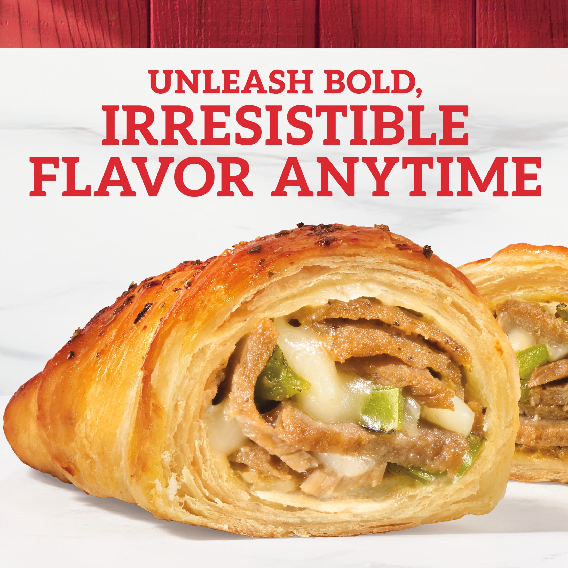 Hillshire Farm Philly Style Cheesesteak Stuffed Croissants, 8 oz, 2 Count (Frozen)