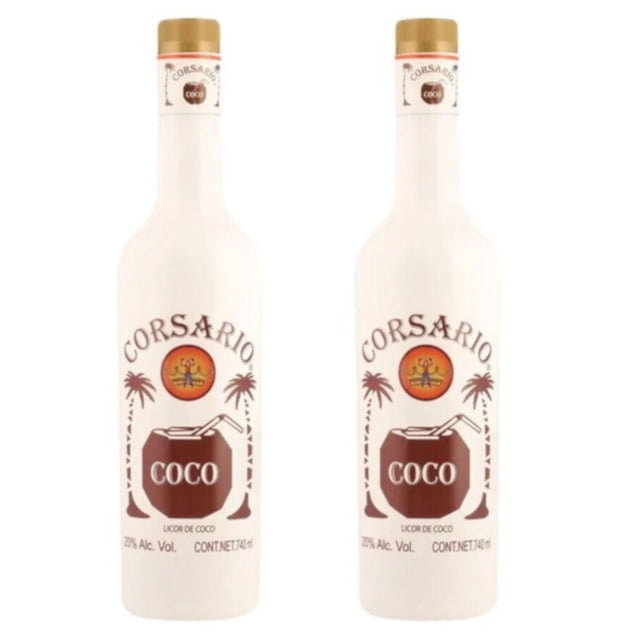 Pack de 2 Licor Corsario Coco 740 ml