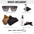 thumbnail image 2 of Ray-Ban RB0360S DRIFTER POLARIZED Square Shaped Sunglasses for Men & Women - Includes Official Rayban Eyewear Kit - Ideal Formal & Casual Wear Sunglasses - Grey Lens, 2 of 7