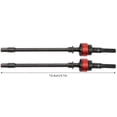thumbnail image 3 of Arbre de transmission avant CVD en acier de remplacement, accessoire adapté aux chenilles Axial SCX10 1:10, rouge, 3 of 4