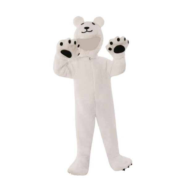Disfraz de oso polar para niños y niñas, mono de cosplay, pijama para niños, vestido elegante SG