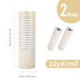 thumbnail image 2 of Cinta decorativa Gouzaak en lámina de oro blanco de 25 cm x 9 m, 2 rollos, 2 of 6