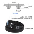thumbnail image 2 of 395-H-075 Timing Belt 79 Teeth Rubber Cogged Belt 39.5" Length, 3/4" Width, 1/2" Pitch, 2 of 6