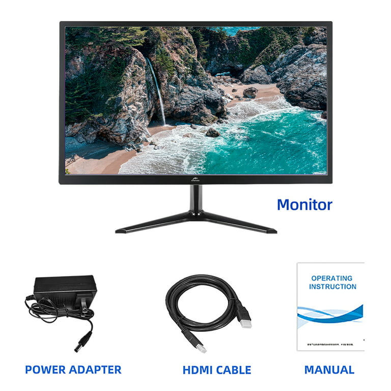 Monitor de PC de 19 pulgadas (1440 x 900), 60 Hz, 5 ms, brillo 250 cd/m²,  altavoz incorporado, interfaz HDMI y VGA, pantalla de visualización para
