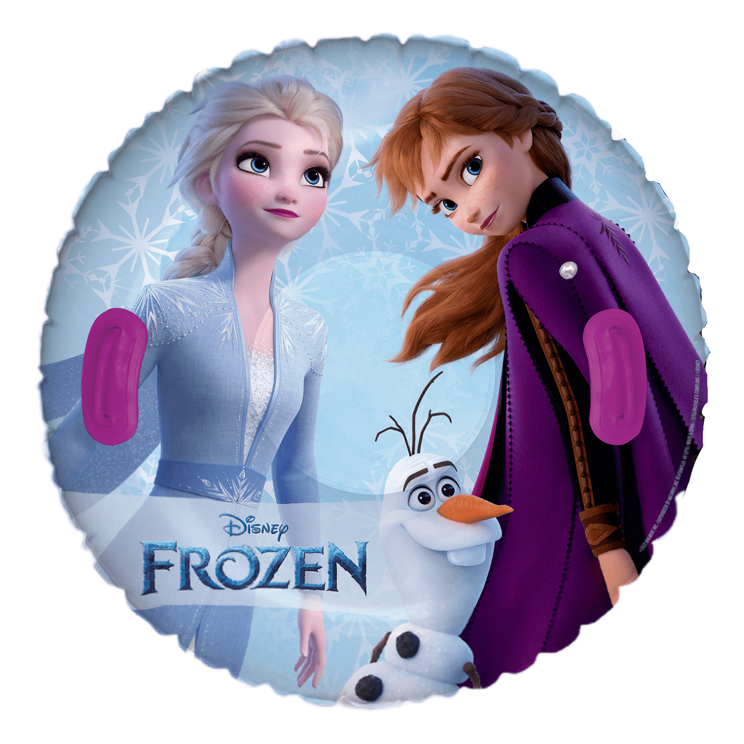 Disney Frozen Inflatable Snow Tube Sled, Vinyl, 33" Diameter, Children's Winter Accessories