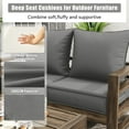 thumbnail image 3 of Pakunoda Outdoor Deep Seat Cushion Set for Patio Furniture, Waterproof & Fade Resistant, 19" L X 19" W X 4" H, Ligth Gray, 3 of 6