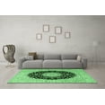 thumbnail image 3 of Ahgly Company Indoor Rectangle Medallion Emerald Green Traditional Area Rugs, 5' x 8', 3 of 4