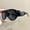 Black, variant on 2D Flat Punk Frog Shape Glasses, Oversized Flat Top Frame with Metal Hinges, Black Tortoiseshell Decor, Unisex Avant-Garde Trendy Fashion Eyewear