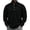 73#Black, variant on Long Sleeve Shirts for Men Corduroy Henley Stand Collar Pullover Top Solid Color Loose Fit Casual for Everyday Activities Army Green XL