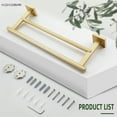 thumbnail image 3 of KOKOSIRI Hand Towel Bar Bathroom Towel Holder Rack Bath Towel Rails 16 Inch Brushed Gold B5005BG-L16, 3 of 9