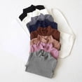 thumbnail image 4 of UAYOTSE Girls Long Sleeve Mock Neck Shirt Solid Color Stretchy Soft Base Layer Underwear Top, 4 of 9