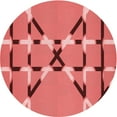 thumbnail image 1 of Ahgly Company Indoor Round Patterned Love Red Area Rugs, 6' Round, 1 of 6
