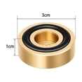 thumbnail image 2 of Brass Cutting Board Feet with Non-Slip Rubber Base – 1.2" Diameter Adjustable Stand Legs with Screws for Wood Cutting Boards, Includes 1 Foot & 1 Screw, 2 of 7