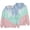 Blue, variant on Men Casual Fashion Round Neck Sweatshirt Tie-dye Pattern 3D Print Pullover Long Sleeve Tops Performance Workout Muscle Cut Tee