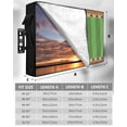 thumbnail image 7 of Golf Club Pattern Outdoor TV Cover 48 to 50 inch Golf Grenn Lawn Brown Background Waterproof Dustproof TV Covers for Outside with Zipper Remote Control Pocket Flat Screen Protectors, 7 of 7