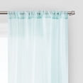 thumbnail image 3 of Vue Snow Voile Sheer Curtain Panels, (2) 37 In X 95 In, Living Room Curtains, 2 Curtains, Blue, 3 of 4