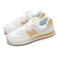 thumbnail image 1 of New Balance 574 NB Beige Mustard Men Unisex Casual Lifestyle Shoes U574SHO-D, 1 of 6