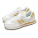 thumbnail image 1 of New Balance 574 NB Beige Mustard Men Unisex Casual Lifestyle Shoes U574SHO-D, 1 of 6