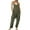 501_Army Green, variant on Jumpsuits for Women's Casual Sleeveless V Neck Spaghetti Strap Overalls Long Pants Romper With Two Pockets Women's Pants Dark Blue