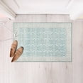 thumbnail image 2 of CAMILSON Oriental Retro Persian Traditional Vintage Distressed Non-Shedding Indoor Area Rug(4010-Teal 2x3), 2 of 9