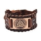 thumbnail image 2 of Pulsera de tótem vikingo Sunnimix Cuero PU Rojo Cobre, 2 of 8