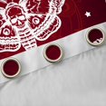 thumbnail image 4 of Homewish Abstract Skull Moth Black Out Curtains for Teens,Gothic Style Curtains Pack of 2 (42x63 Each),Black Red Bedroom Curtains,Ultra Soft Home Decor, 4 of 6