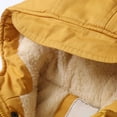 thumbnail image 5 of Staki Girls Hooded Puffer Jacket with Bear Ear Lightweight Warm Winter Coat Outerwear With Pockets Baby Boy Winter Coat 3T,4T,5T,6-10Y(Yellow,3-4 Years), 5 of 8